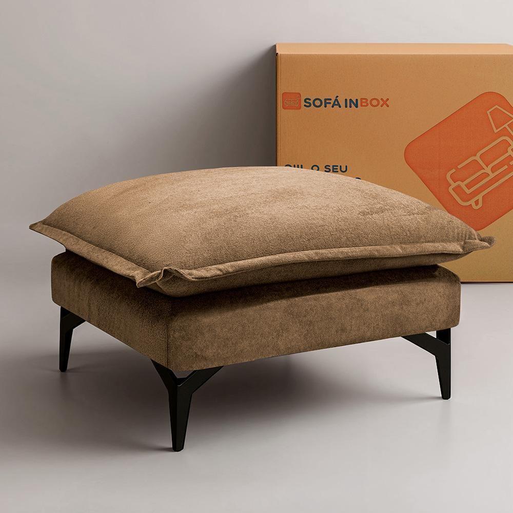 Chaise Modular Boma. 60x70x40cm Boucle Sofá Inbox Caramelo. - 1