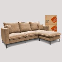 Chaise Modular Boma. 60x70x40cm Boucle Sofá Inbox Caramelo. - 6