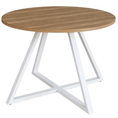 Mesa De Jantar Redonda 110 Cm 25933 Nogal Sevilha Branco Artesano Nogal Sevilha Branco