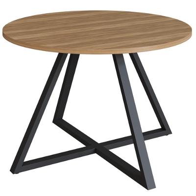 Mesa De Jantar Redonda 110 Cm 25933 Nogal Sevilha Preto Artesano Nogal Sevilha Preto