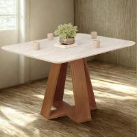 Mesa Jantar Retangular 120x90 Cm Sem Vidro Kiara Freijo Quartzo Dj Moveis Freijo Quartzo - 2