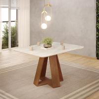 Mesa Jantar Retangular 120x90 Cm Sem Vidro Kiara Freijo Quartzo Dj Moveis Freijo Quartzo - 7