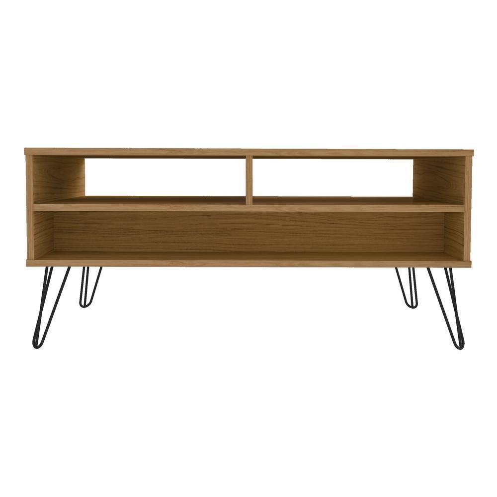 Mesa De Centro 100Cm Com 2 Gavetas Multimóveis Cr45144 Carvalho/Grafite Carvalho/Grafite - 3