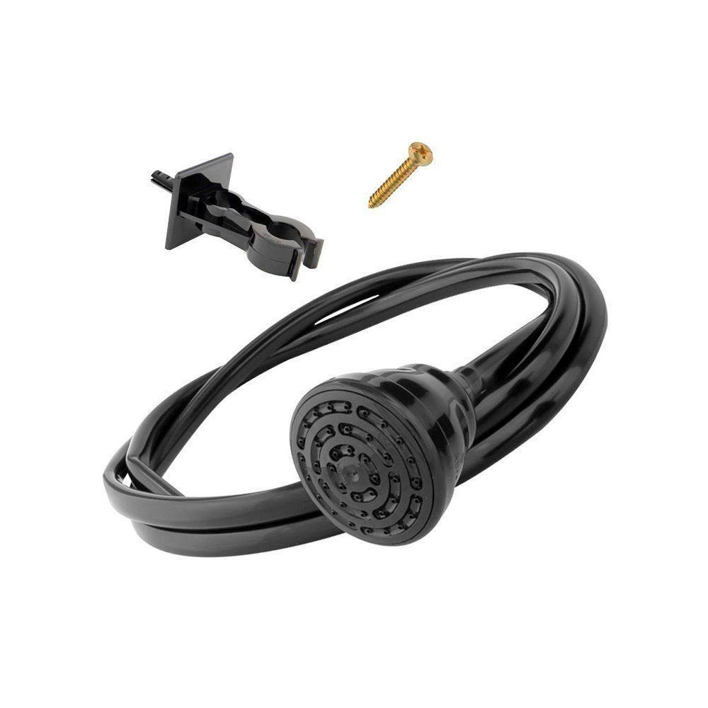 Chuveirinho Quick Fame Com Suporte E Mangueira De 2 Metros Black Preto - 1