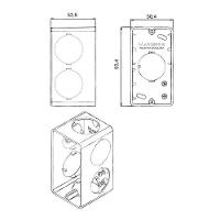 Caixa Para Condulete Margirius 3-4 Com 7 Entradas Preta - 2