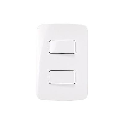 Interruptor Simples E Interruptor Paralelo Margirius B3 10a Com Placa 4x2 Branco Branco