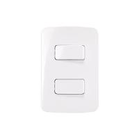 Interruptor Simples E Interruptor Paralelo Margirius B3 10a Com Placa 4x2 Branco Branco - 1