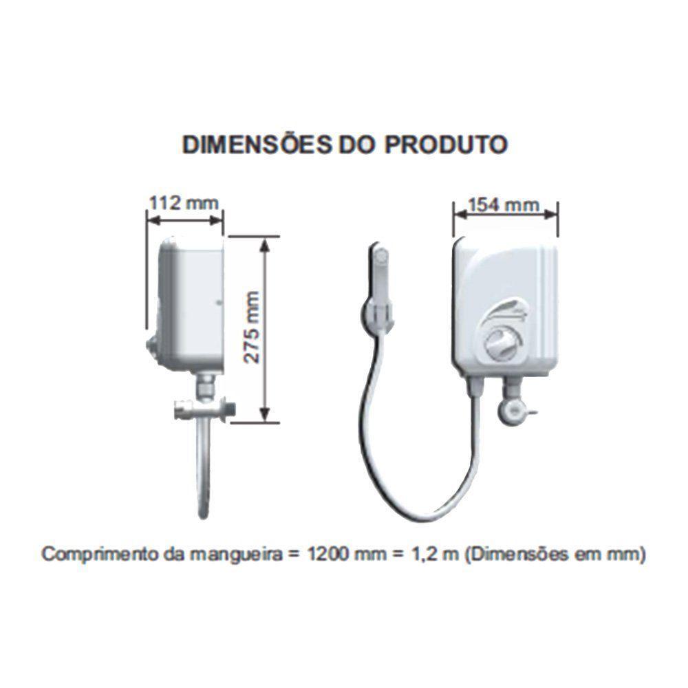Ducha Higiênica Elétrica Cardal Aq109 4 Temperaturas Branca 220v (4200w) - 2
