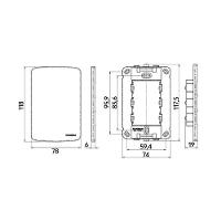 Interruptor Paralelo Margirius B3 10a Com Placa 4x2 Branco - 2