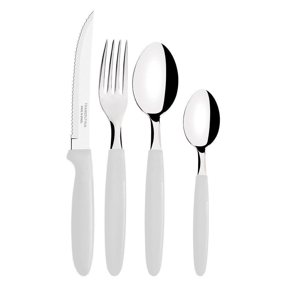 Jogo De Talheres 24 Peças Tramontina Ipanema 23399891 Branco - 2