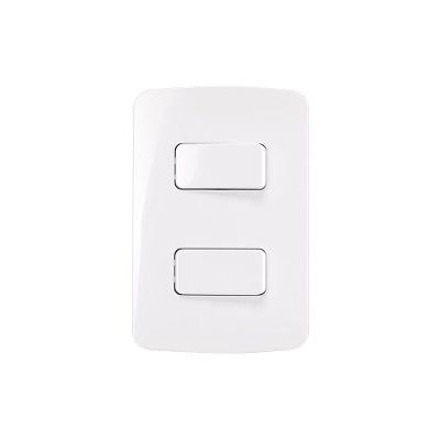 Interruptor Simples Duplo E Interruptor Paralelo Margirius B3 10a Com Placa 4x2 Branco