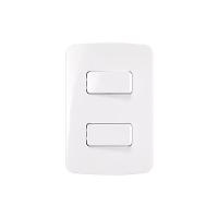 Interruptor Simples Duplo E Interruptor Paralelo Margirius B3 10a Com Placa 4x2 Branco - 1