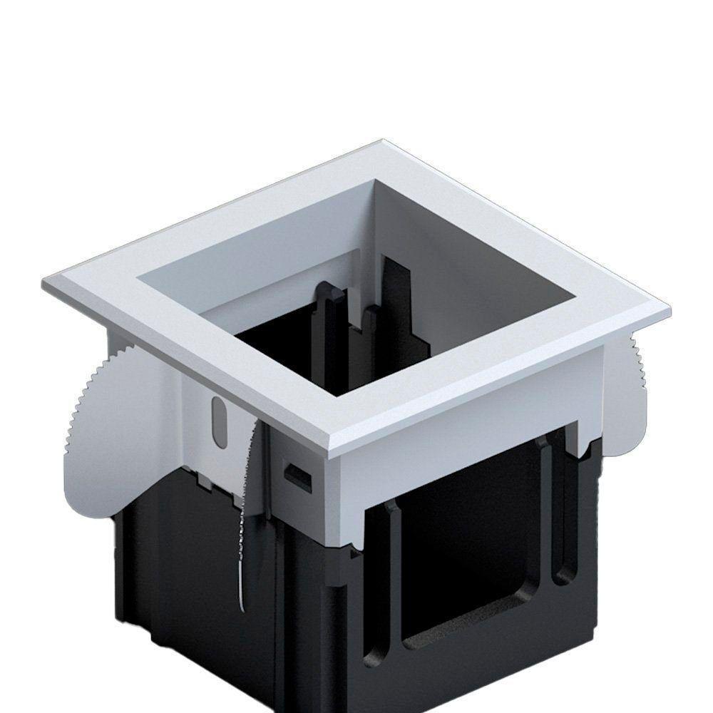 Moldura De Embutir Nordecor 6672 Para 1 Módulo Tap Branco - 2