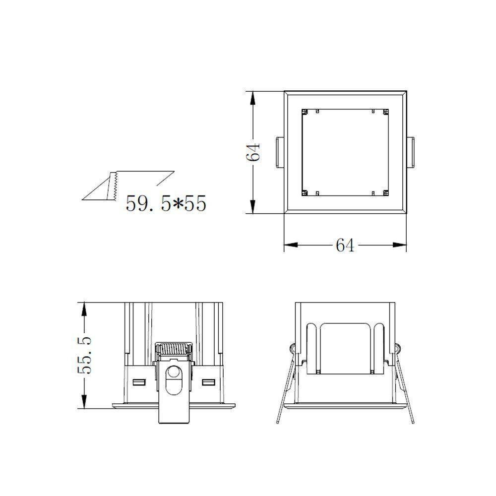Moldura De Embutir Nordecor 6672 Para 1 Módulo Tap Branco - 3