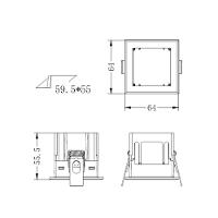 Moldura De Embutir Nordecor 6672 Para 1 Módulo Tap Branco - 3