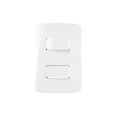 Interruptor Simples Duplo Margirius B3 10a Com Placa 4x2 Branco