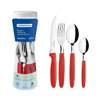 Jogo De Talheres 24 Peças Tramontina Ipanema 23399791 Vermelho - 1
