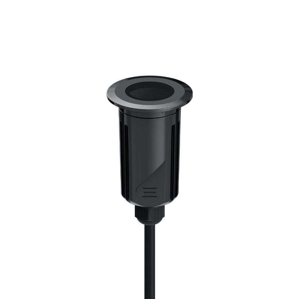 Embutido De Solo Led Stella S.ground 3w Com Caixa De Instalação Bivolt Preto 3000k Luz Amarela - 1