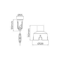 Embutido De Solo Led Stella S.ground 3w Com Caixa De Instalação Bivolt Preto 3000k Luz Amarela - 5
