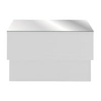 Mesa De Centro 60Cm Com Espelho Multimóveis Cr45151 Branca Branco