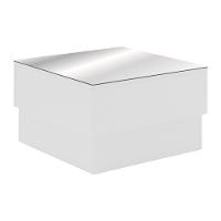 Mesa De Centro 60Cm Com Espelho Multimóveis Cr45151 Branca Branco - 5