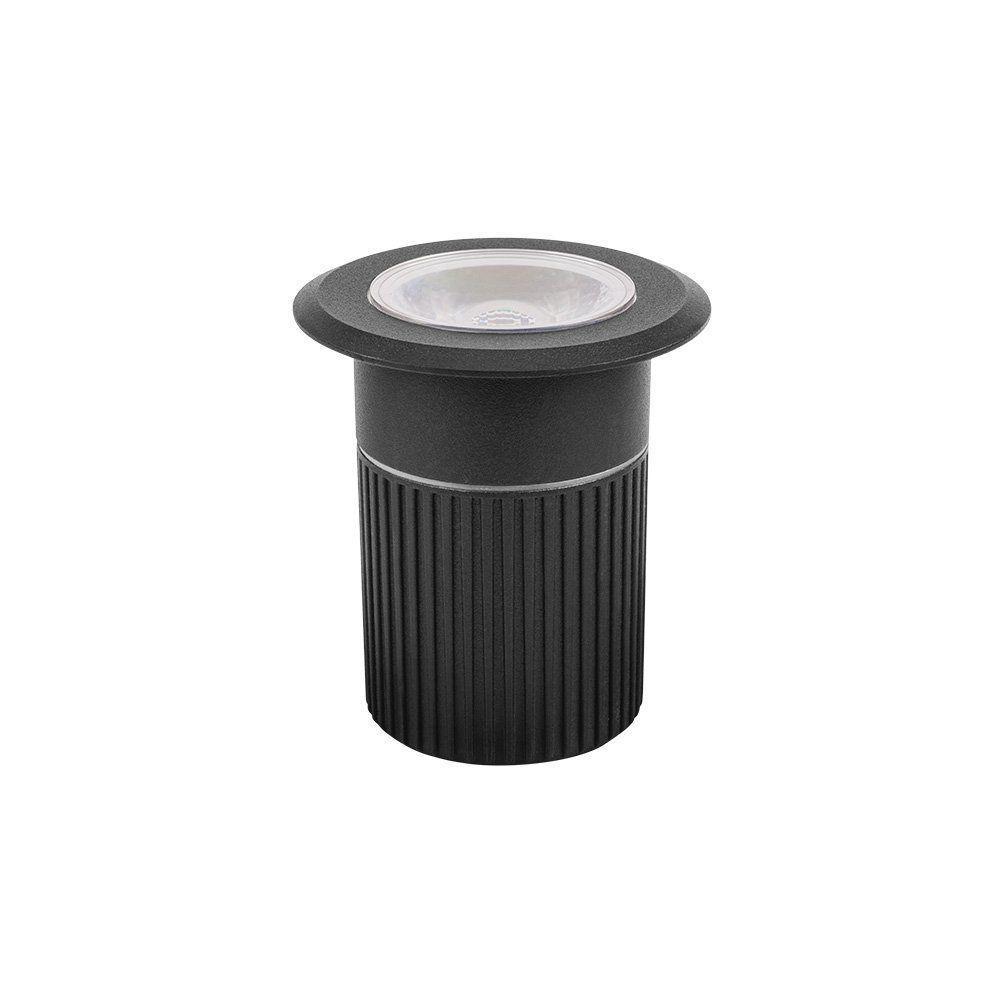 Embutido De Solo Led Stella Focco 10w Bivolt Preto 3000k Luz Amarela - 1