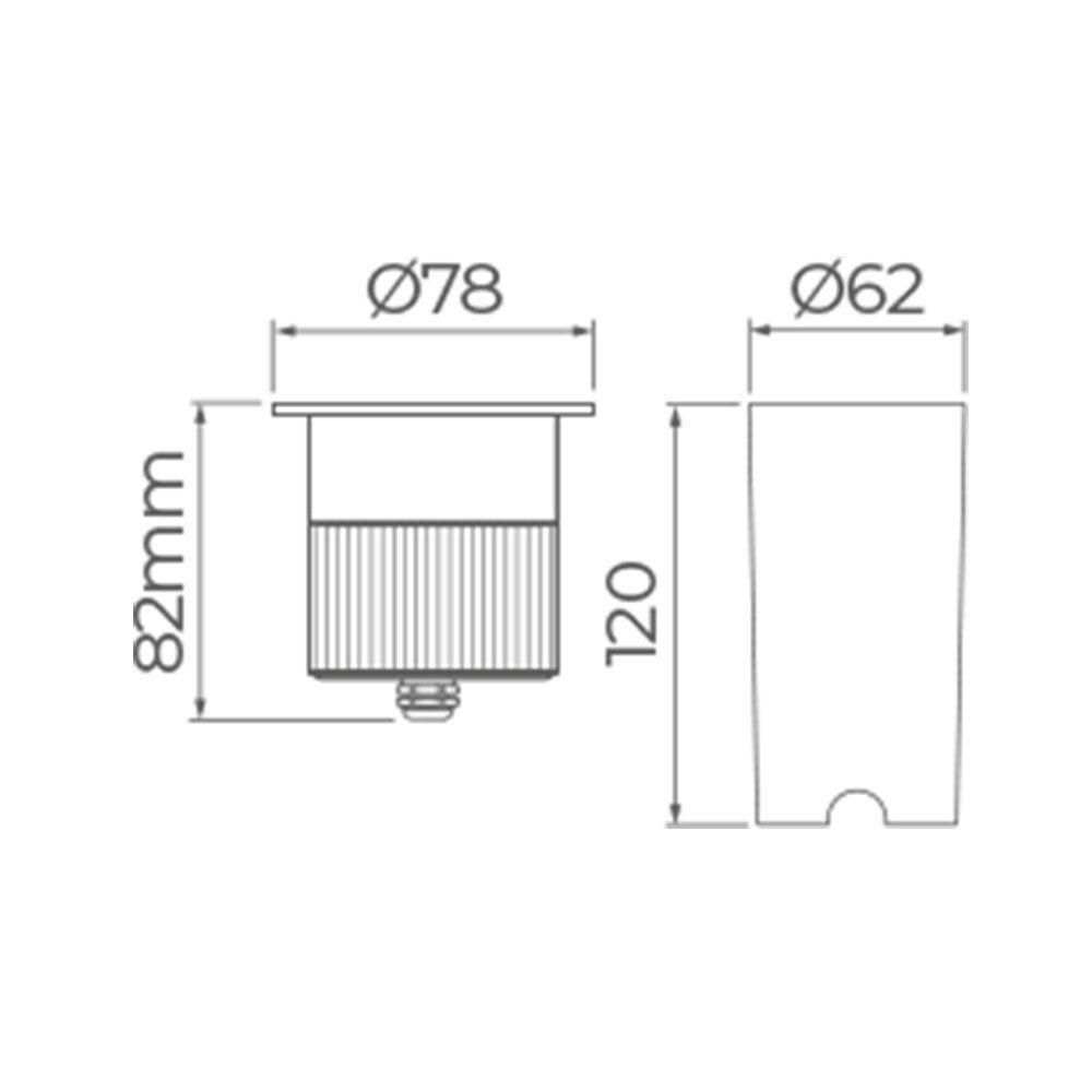 Embutido De Solo Led Stella Focco 10w Bivolt Preto 3000k Luz Amarela - 3
