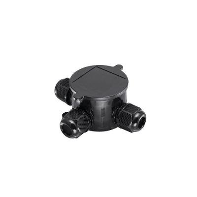 Caixa De Passagem Stella Ip68 Para Linha Jardim Preta