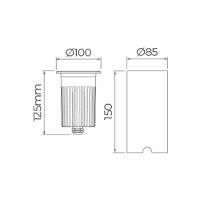 Embutido De Solo Led Stella Focco Grid 18w Bivolt Preto 3000k Luz Amarela - 5