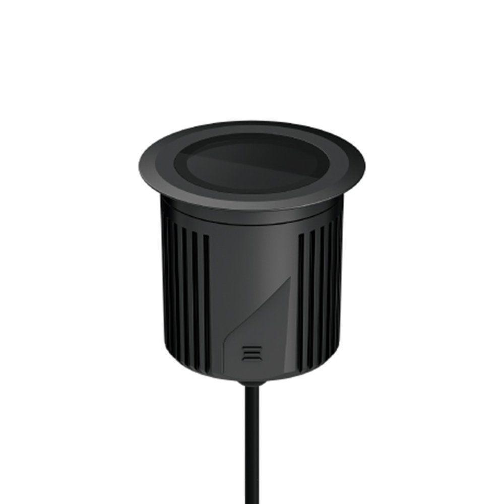 Embutido De Solo Led Stella S.ground 18,5w Com Caixa De Instalação Bivolt Preto 3000k Luz Amarela - 1