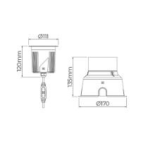 Embutido De Solo Led Stella S.ground 18,5w Com Caixa De Instalação Bivolt Preto 3000k Luz Amarela - 5