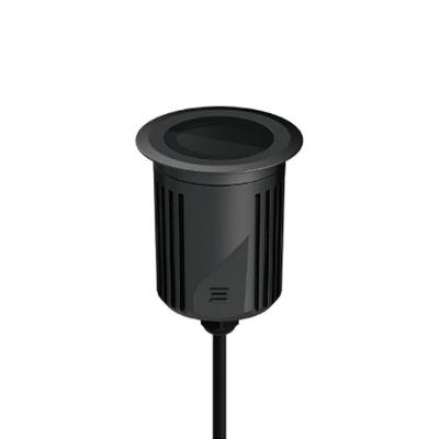 Embutido De Solo Led Stella S.ground 11,5w Com Caixa De Instalação Bivolt Preto 3000k Luz Amarela