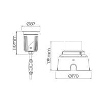 Embutido De Solo Led Stella S.ground 11,5w Com Caixa De Instalação Bivolt Preto 3000k Luz Amarela - 5