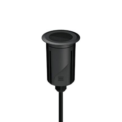 Embutido De Solo Led Stella S.ground 6,5w Com Caixa De Instalação Bivolt Preto 3000k Luz Amarela