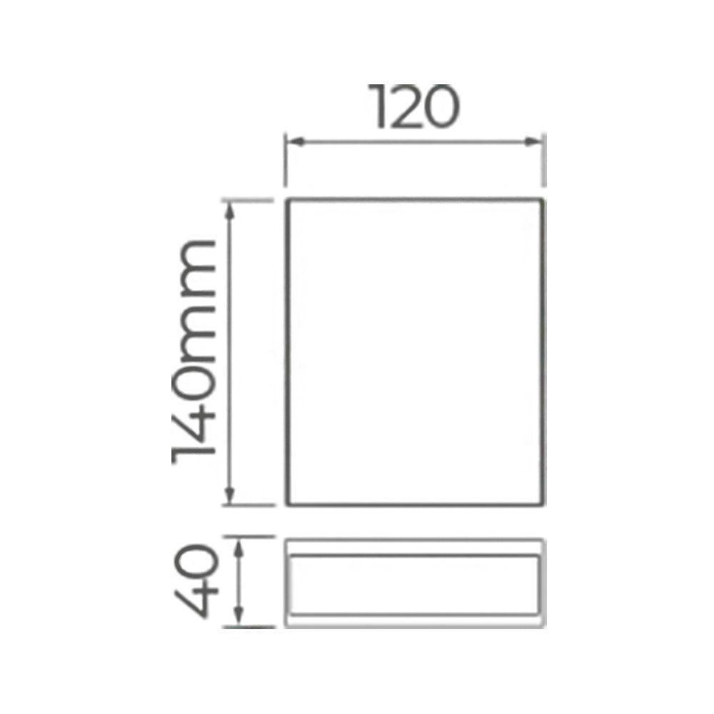 Arandela Stella Wall Plus Led 2 Fachos Abertos Ip65 10w Bivolt Preto - 3000k - Luz Amarela - 2