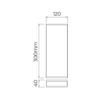 Arandela Stella Wall Max Led 2 Fachos Abertos Ip65 15w Bivolt Branco - 3000k - Luz Amarela - 2