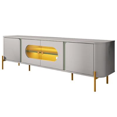 Rack Bancada Tv 75 Pol Organico 180 Cm Juquehy Off White Pistache Bechara Off White Pistache