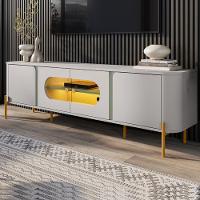 Rack Bancada Tv 75 Pol Organico 180 Cm Juquehy Off White Pistache Bechara Off White Pistache - 2