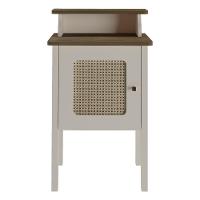 Mesa Lateral 43Cm Com 1 Porta Multimóveis Cr45125 Off White/Pinho Off White/Pinho - 2