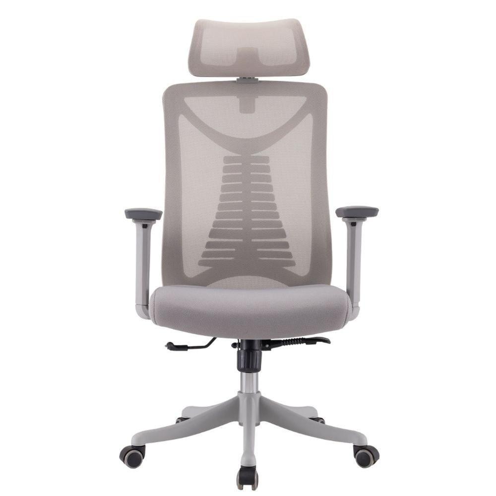 Cadeira Escritório Nr-17 Giratória Presidente Vancouver Fratini Tela Mesh Cinza Base Rodízio Cinza - 2