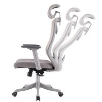 Cadeira Escritório Nr-17 Giratória Presidente Vancouver Fratini Tela Mesh Cinza Base Rodízio Cinza