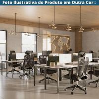 Cadeira Escritório Nr-17 Giratória Presidente Vancouver Fratini Tela Mesh Cinza Base Rodízio Cinza - 7