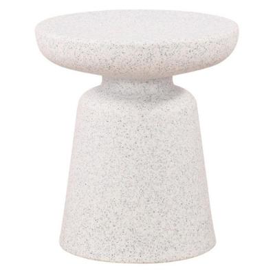 Mesa Lateral Minimalista Pausa Rivatti 40cm Pp Off White