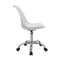 Kit 2 Cadeiras Office Luísa Rivatti Pp Branco Rodízio