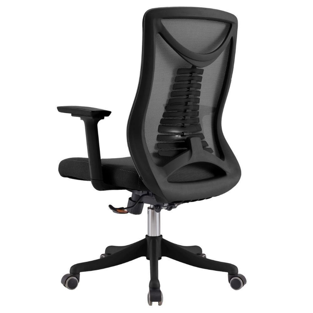 Cadeira Escritório Nr-17 Giratória Diretor Vancouver Fratini Tela Mesh Preta Base Rodízio Preto - 5