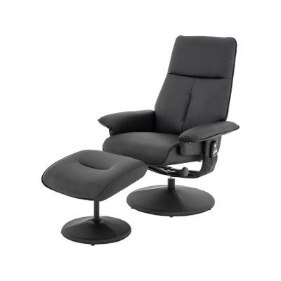 Poltrona Massagem Nebraska Rivatti Pu Preto C- Controle