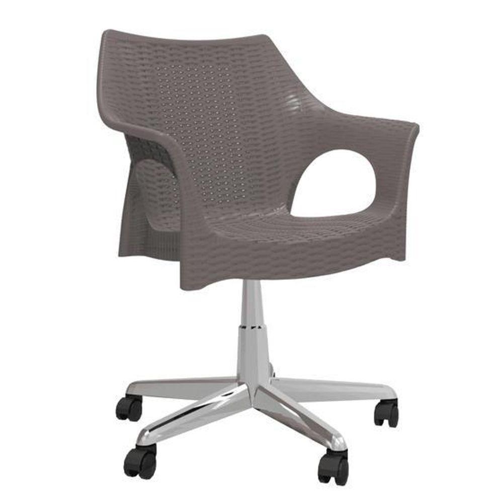 Cadeira De Escritorio Relic Im In (pp) Cinza Base Cromado - 1
