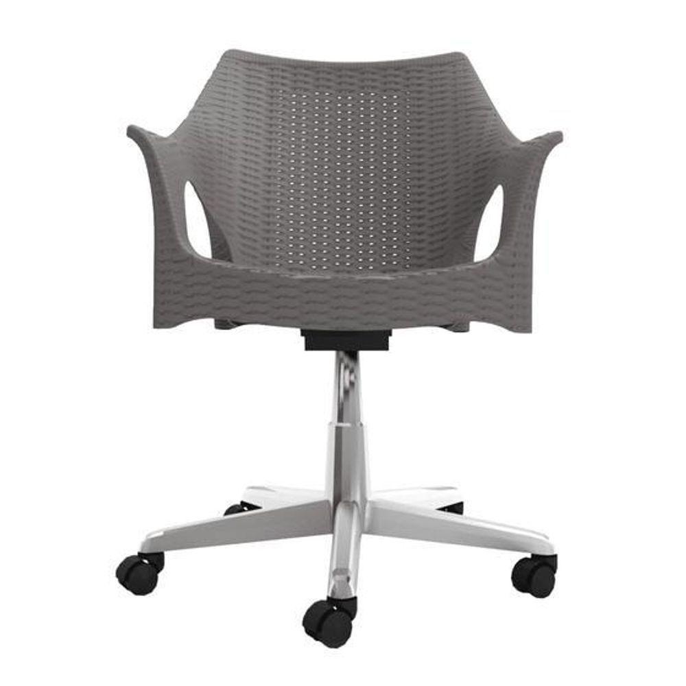 Cadeira De Escritorio Relic Im In (pp) Cinza Base Cromado - 2