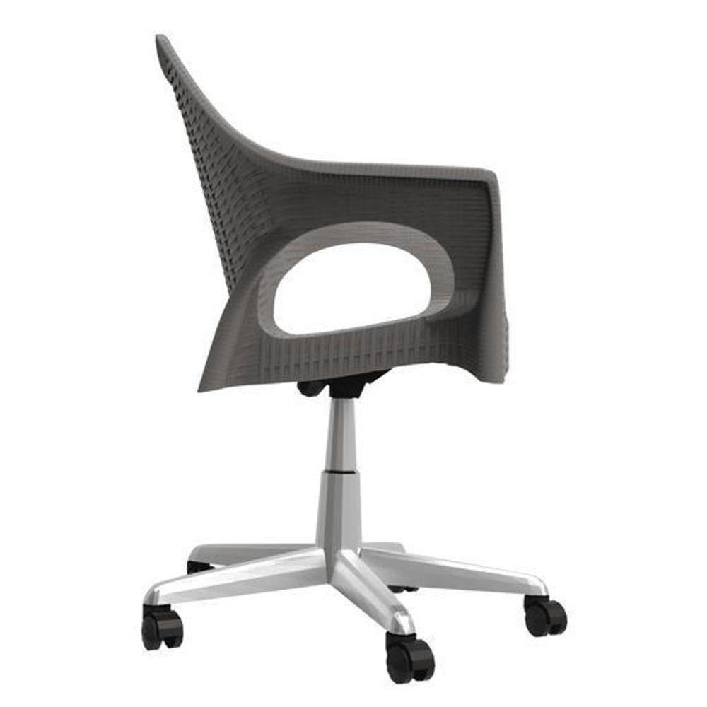 Cadeira De Escritorio Relic Im In (pp) Cinza Base Cromado - 3
