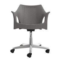 Cadeira De Escritorio Relic Im In (pp) Cinza Base Cromado - 2